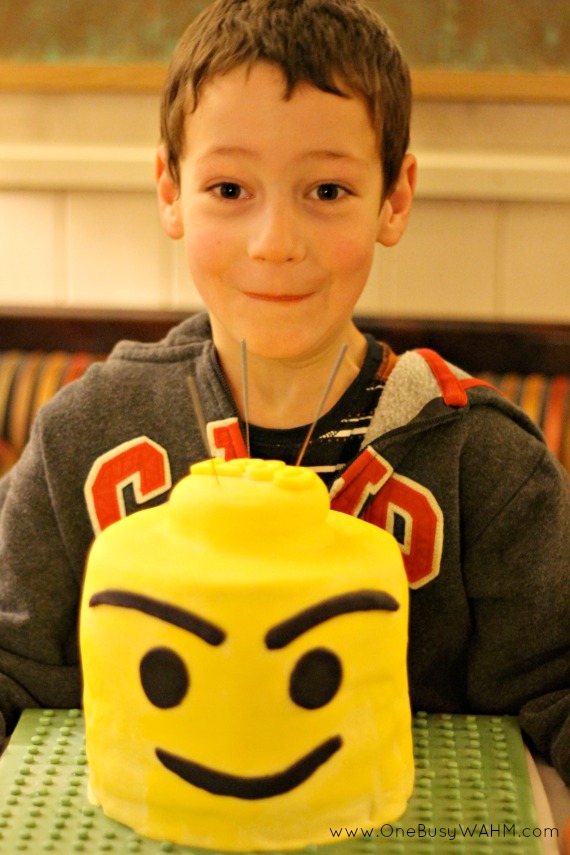 Lego birthday cake