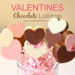 Valentine Chocolate Heart Lollipops