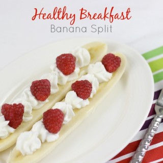 Breakfast banana split