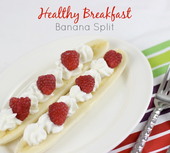 Breakfast banana split