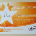 Weekly Weigh In: bringing home another certificate :)