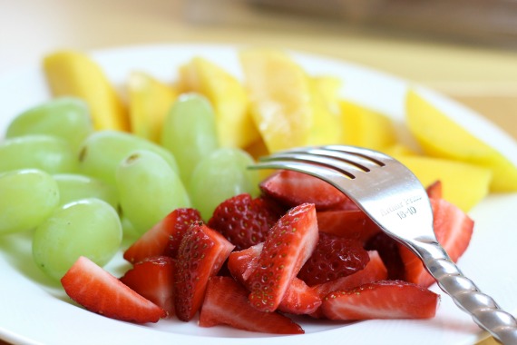 plate of fruit