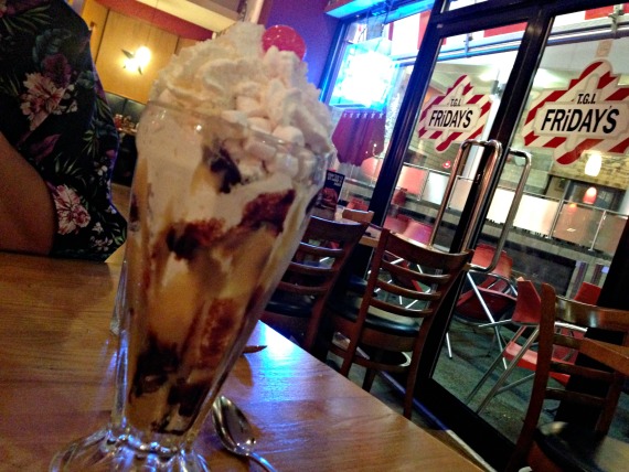 TGI Fridays sundae