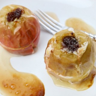 baked apples and mincemeat