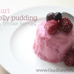 Yoghurt and Jelly Pudding With Frozen Berries